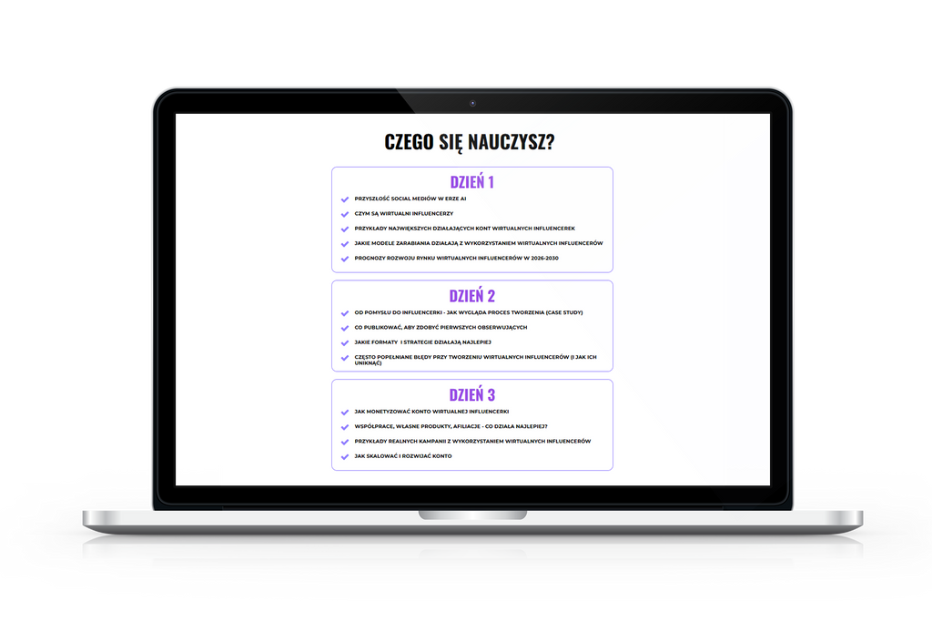 MINI KURS: Tworzenie Wirtualnych Influnecerów