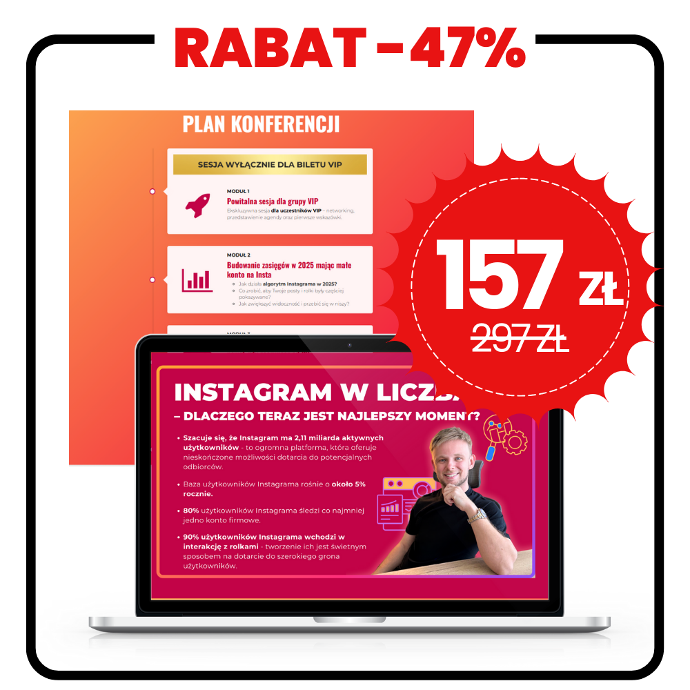 Konferencja Instagrama - roczny dostęp do nagrań