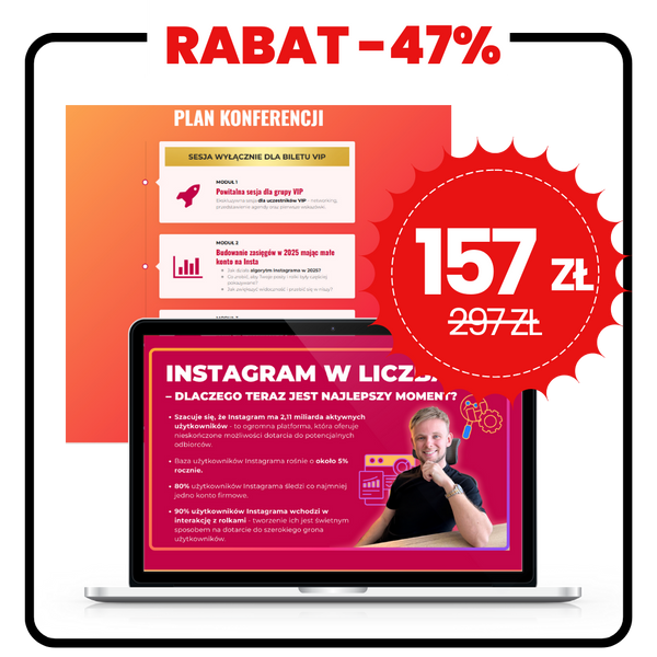 Konferencja Instagrama - roczny dostęp do nagrań