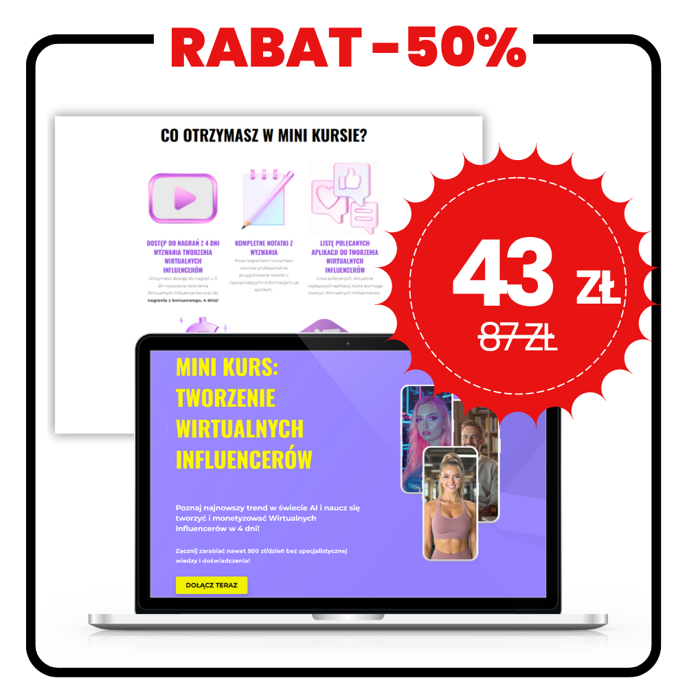 MINI KURS: Tworzenie Wirtualnych Influnecerów